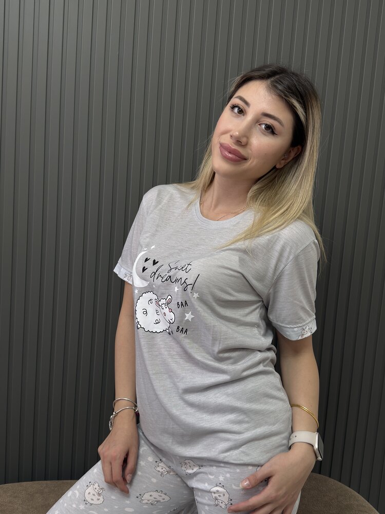 Pamuk Penye Kumaş Kısa Kol Takım