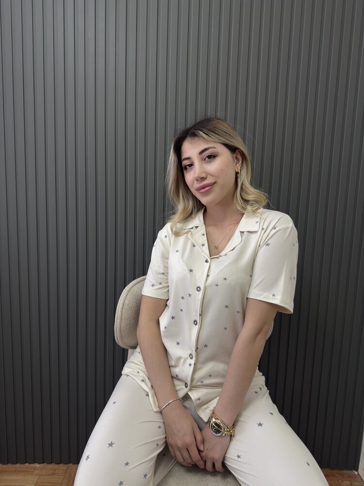 Bamboo Ön Düğmeli Takım