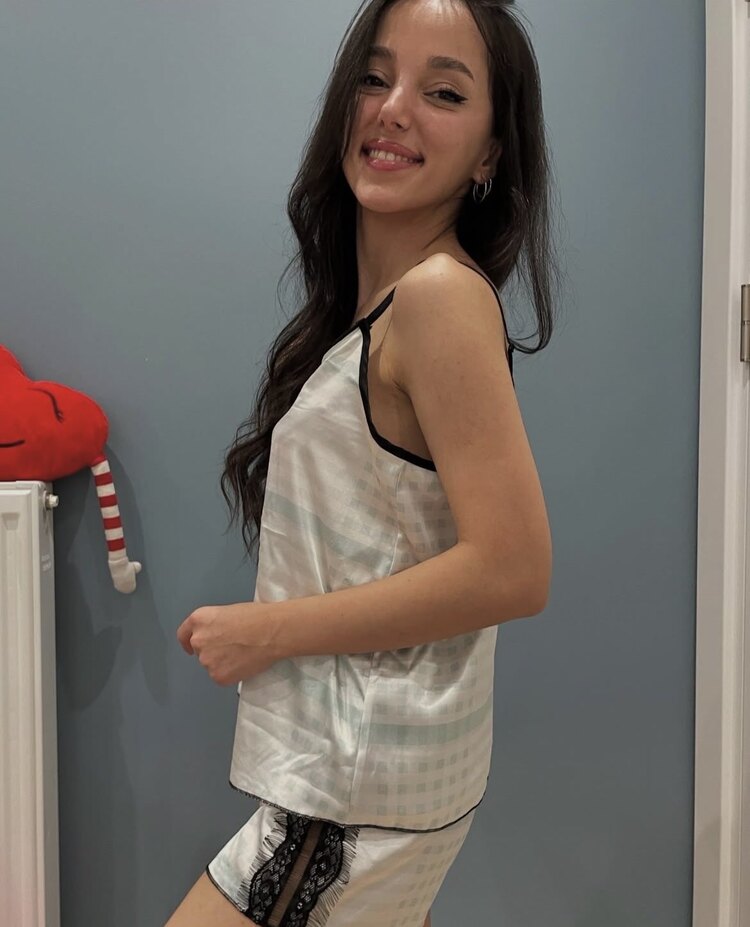 Saten Şort İp Askı Takım