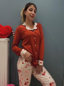 Marla Lycra Düğmeli Takım