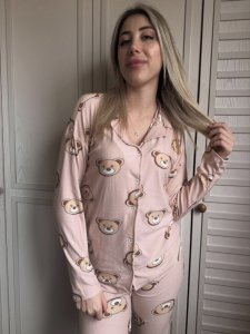 Süet Kumaş Ayıcık Detay Takım