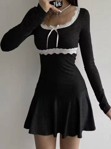 Tarux Dantel Detay Elbise