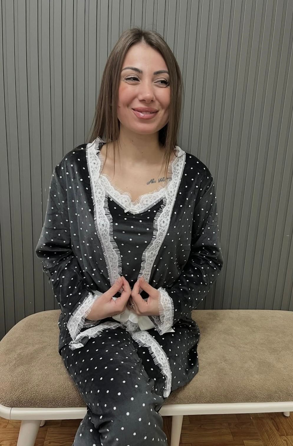 İthal Kadife 3Lü Takım